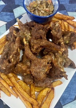 A picture of Crispy fried Mutton Chops.