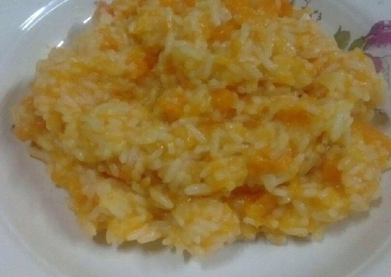 Arroz cremoso con calabaza (risotto fácil)