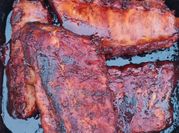 Una foto de costillas a la miel