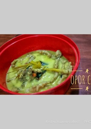 Foto resep Opor ceker ayam