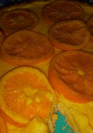 Una foto de Tarta de naranja bien cítrica