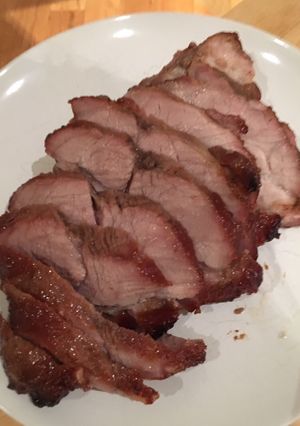 A picture of Char Siu, Chinese BBQ Pork.