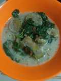 Sayur bobor bayem terong