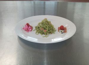 Una foto de Pasta fresca de espinaca