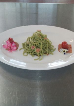 Una foto de Pasta fresca de espinaca