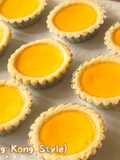 [COOKING BUBU] Hong Kong-Style Egg Tarts – Crispy Cookie Crust Egg Tarts