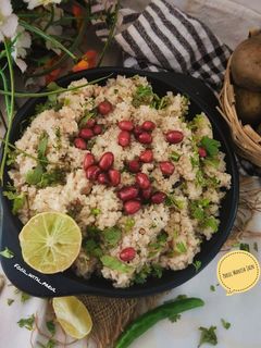 A picture of Bhagar Pulao (Samak Rice Pilaf).