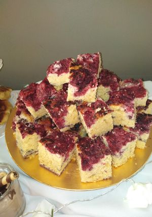 Una foto de Kuchen de frambuesa