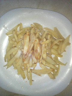 A picture of Home made fries.