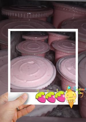 Foto resep Ice cream strawberry
