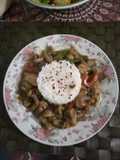 Chop suey de ternera y champiñones