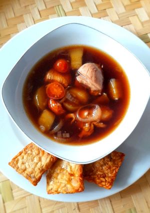 Foto resep Ayam Timun Kuah Kecap