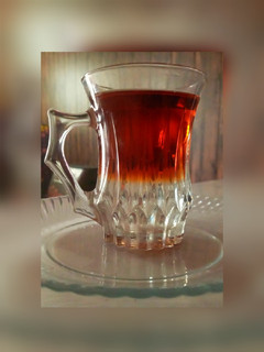 عکسی از دستور چای دو رنگ😋☕☕😋