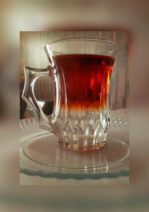 عکسی از دستور چای دو رنگ😋☕☕😋
