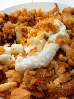 Una foto de Migas con chorizo y huevo