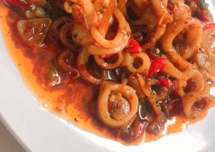 Cumi merah saus tiram