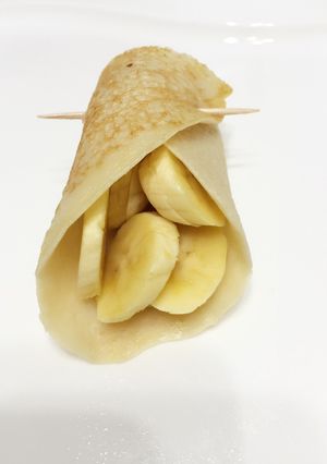 A picture of Eggless Crepe Diet Breakfast.
