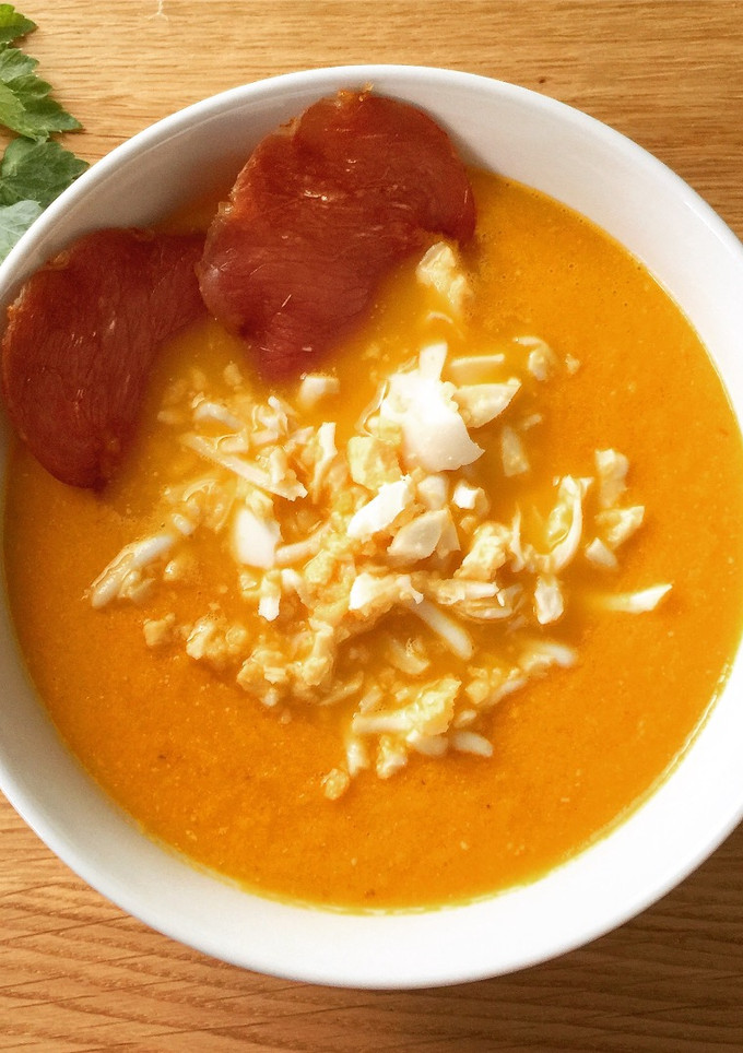 Una foto de Salmorejo de zanahorias