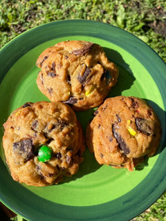 Una foto de Cookies con rocklets y trozos de chocolate