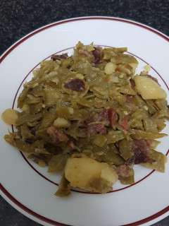 Una foto de Judías verdes con jamón