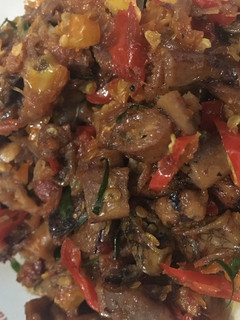 Foto resep Sambal Cumi Asin Pedas