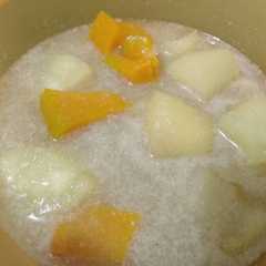 A picture of Kolak singkong&labu.