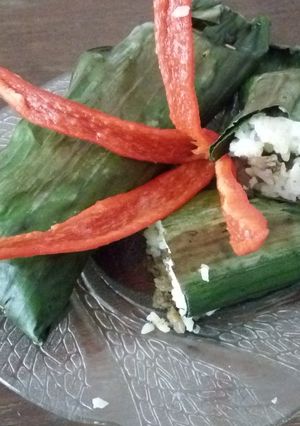 Foto resep Nasi bakar isi daging