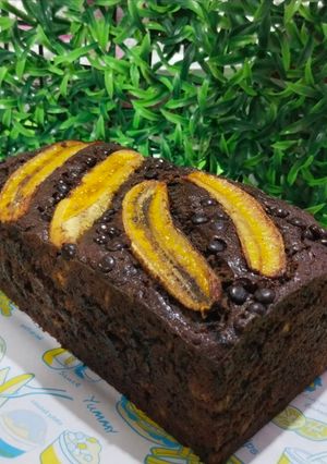 Foto resep Chocolate Banana Bread (tanpa mixer)