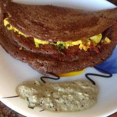 A picture of Ragi Mysore Masala Dosa.