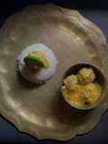 Kanchkola diye Ilish Kofta / Raw Banana & Ilish Kofta