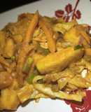 Stir fry yam