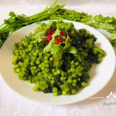 A picture of Hariyali Sabudana Khichdi.