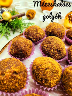 Mézeskalácsgolyók 🎄 - cukormentes recept fotója