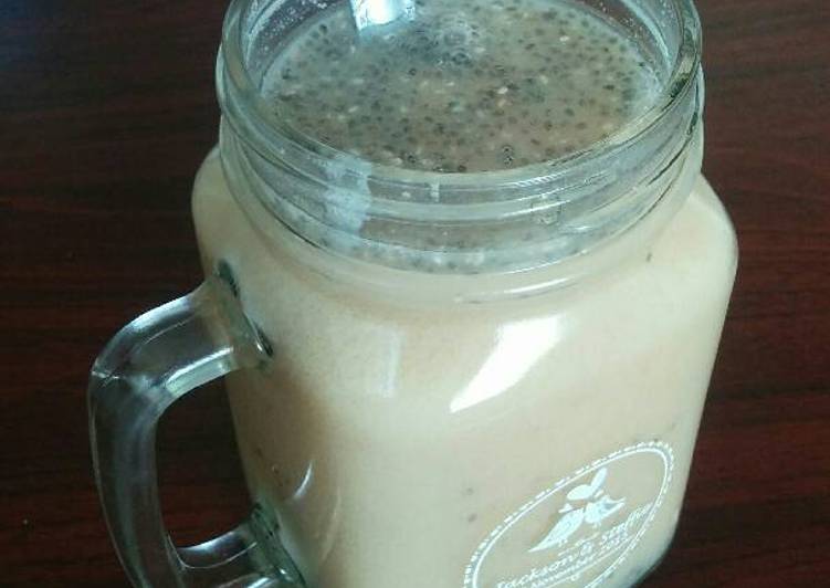 Cara Membuat Teh Yakult Susu dengan Chia Seeds Gampang