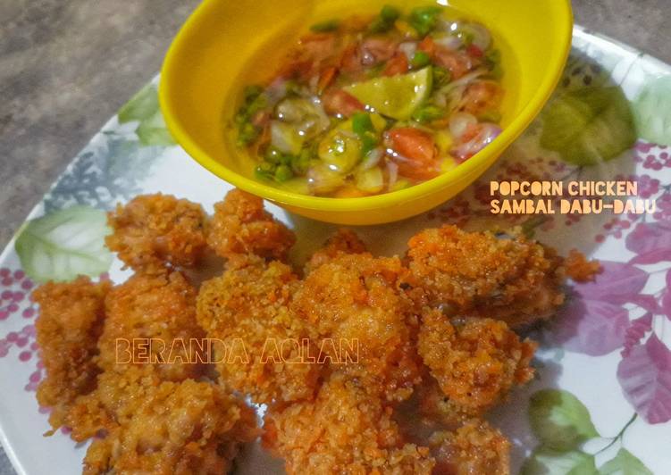 Popcorn Chicken Sambal Dabu-Dabu