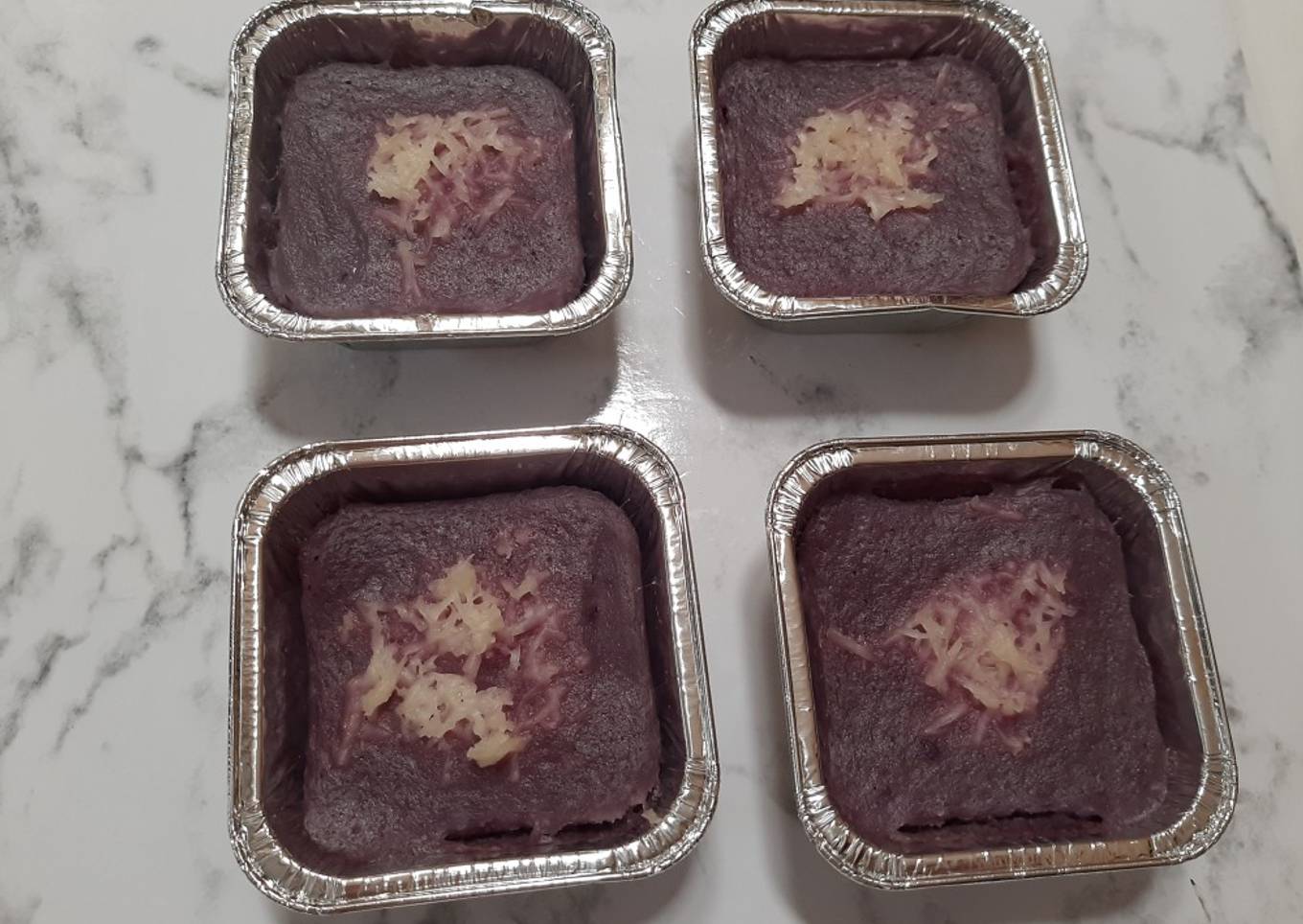 Kue lumpur ubi ungu kukus // snack mpasi