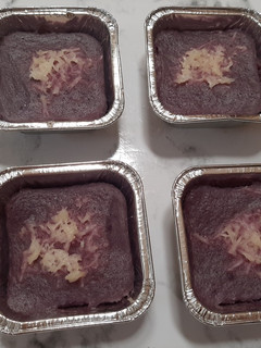 Foto resep Kue lumpur ubi ungu kukus // snack mpasi
