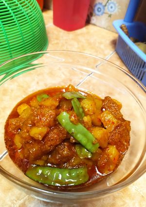 Foto resep Sambel goreng kentang krecek