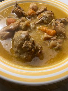 Una foto de Pollo al Curry, al estilo del Sur de India