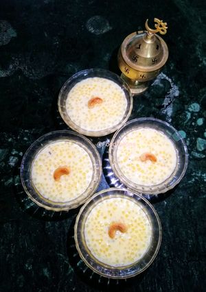 A picture of Sago/Sabudana Kheer.