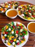 Salada Tropical e Molho de Laranja