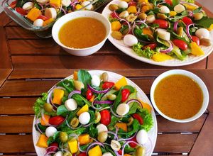 Foto de Salada Tropical e Molho de Laranja