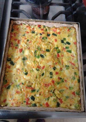 Una foto de Tarta Vegetariana