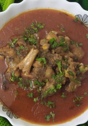 A picture of Mutton trotter (bakray k paye).