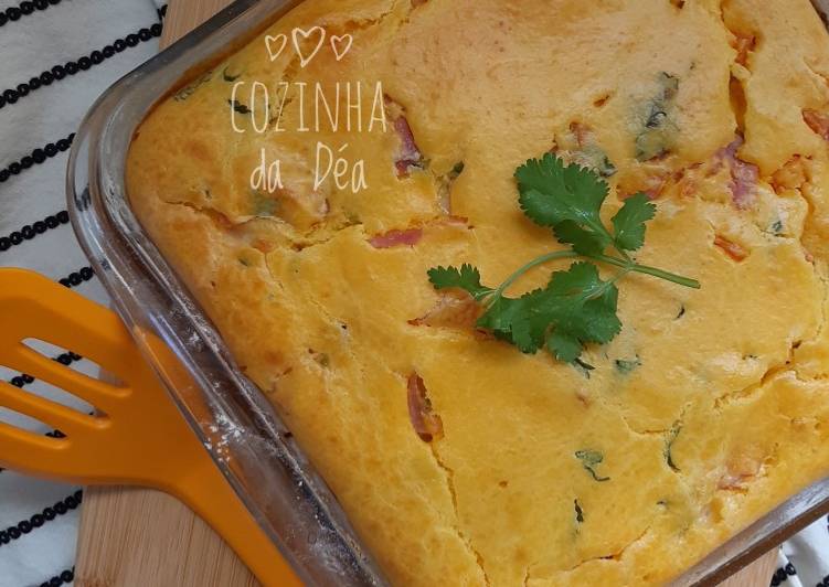 Torta de cenoura com frango