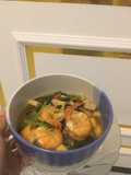 Tumis caysim udang tahu