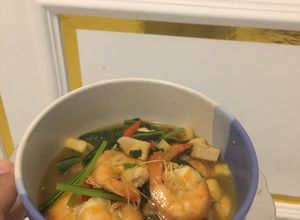 Foto resep Tumis caysim udang tahu