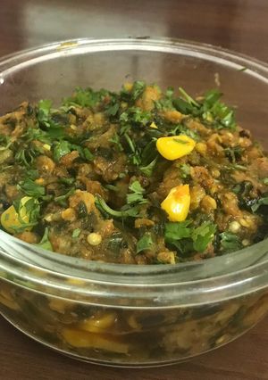 A picture of Baingan Bharta.