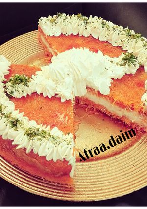 صورة لوصفة الكنافه بالقشطه روووووووووعة 😍👌👌