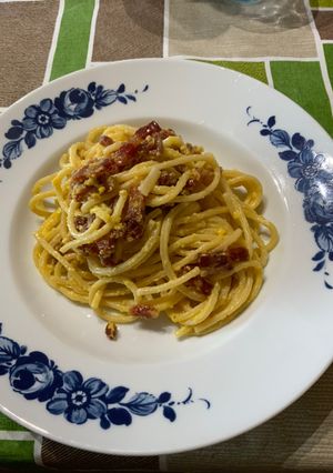 Foto di La mia carbonara con pancetta affumicata